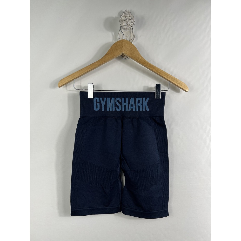 Gymshark Flex Cycling Shorts Navy Blue Size‎ Small Gym Yoga Workout